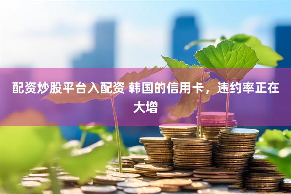 配资炒股平台入配资 韩国的信用卡，违约率正在大增