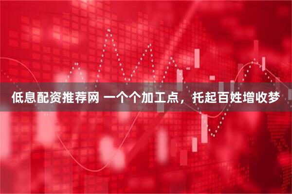 低息配资推荐网 一个个加工点，托起百姓增收梦